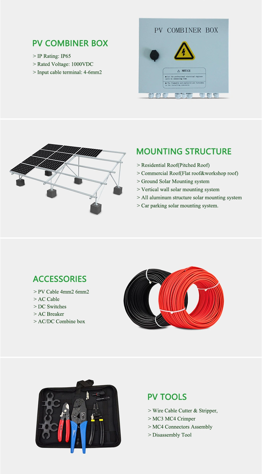 High Quality 10kw 15kw 20kw off Grid Solar System for Solar Water Pump