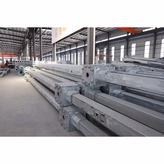 Высокая мачта, алюминиевый конический светодиодный солнечный садовый квадратный восьмиугольный фонарный столб, оцинкованный осветительный стальной уличный фонарный столб