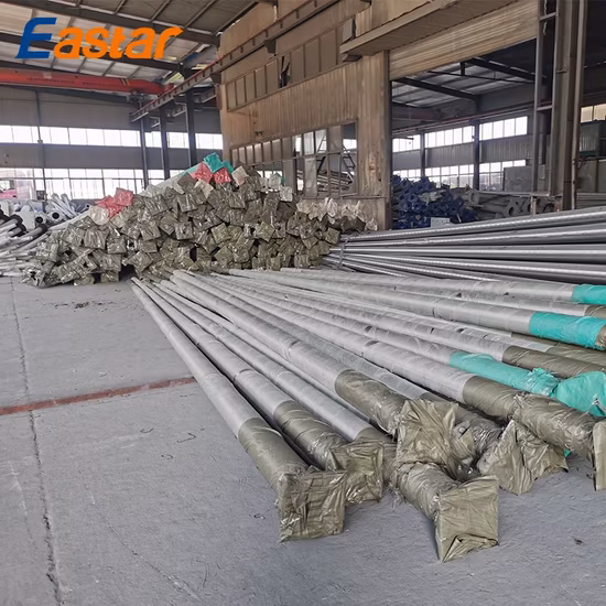 Конический восьмиугольный квадратный трубчатый уличный фонарный столб 3 м ~ 20 м